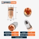 DNE 10.5 Bullet Type Double Layer Coated Fiber Laser Cutting Nozzle 1.4 mm Diameter