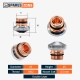 DNE M12 Double Layer Coated Fiber Laser Cutting Nozzle 3.5 mm Diameter