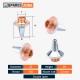 Raytools D15 Double Layer Coated Fiber Laser Tube Cutting Nozzle 2.5 mm Diameter For BT210S, BM111, BM112, BM109, Ospri Head, WSX Head