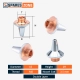 Raytools D15 Double Layer Coated Fiber Laser Tube Cutting Nozzle 3.5 mm Diameter For BT210S, BM111, BM112, BM109, Ospri Head, WSX Head