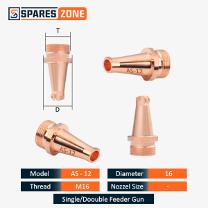 SUP 28T AS-12 Type M16 Fiber Laser Welding Gun Nozzles
