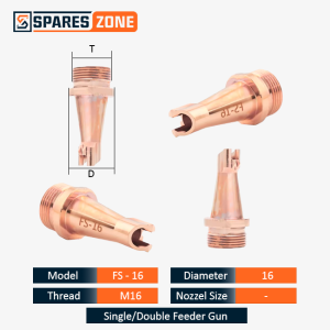 SUP 23T FS-16 Type M16 Fiber Laser Welding Gun Nozzles