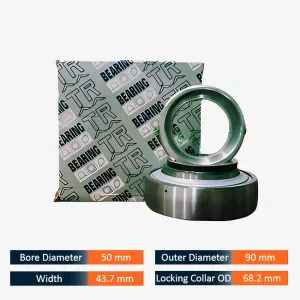 TR NA 210 Insert Bearing 50mm ID x 90mm OD x 43.7mm Width with 68.2mm Locking Collar OD