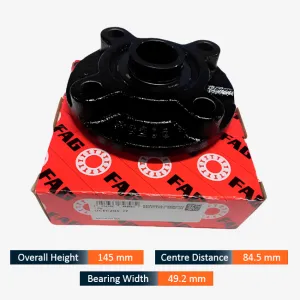 FAG UCFC 208 Round Flange Bearing Unit (40mm Bore x 145mm Height x 84.5mm Bolt Center x 49.2mm Width)